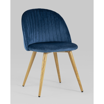 Стул Лион Страйпс велюр голубой 4 шт