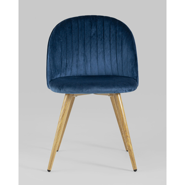 Стул Лион Страйпс велюр голубой 4 шт