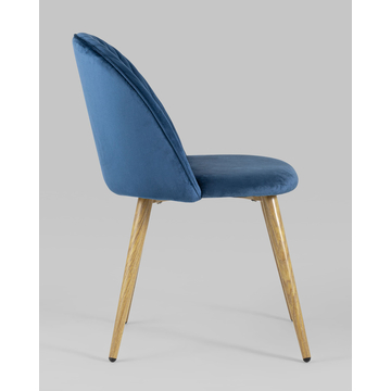 Стул Лион Страйпс велюр голубой 4 шт