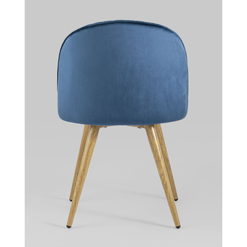 Стул Лион Страйпс велюр голубой 4 шт