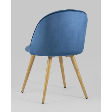 Стул Лион Страйпс велюр голубой 4 шт