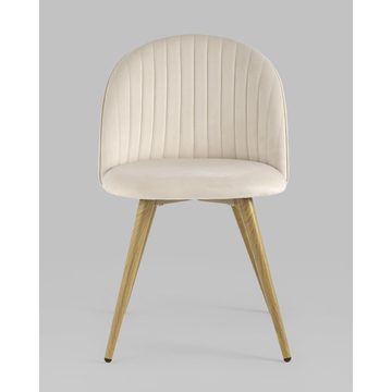 Стул Лион Страйпс велюр кремовый 4 шт