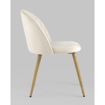 Стул Лион Страйпс велюр кремовый 4 шт