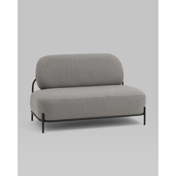 Диван Стоун рогожка серый на ножках