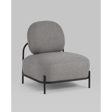 Кресло Стоун рогожка серый без подлокотников