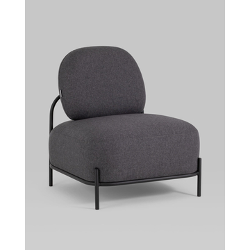 Кресло Стоун рогожка тёмно-серый без подлокотников