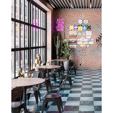 Стул TOLIX черный глянцевый металлический