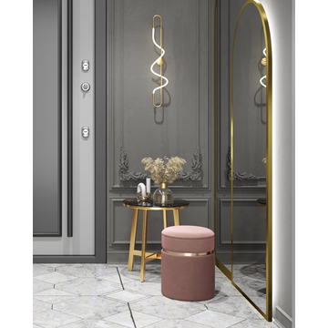 Журнальный стол 50*50 АЛЬБА золото стекло черное