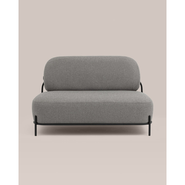 Диван Стоун рогожка серый на ножках