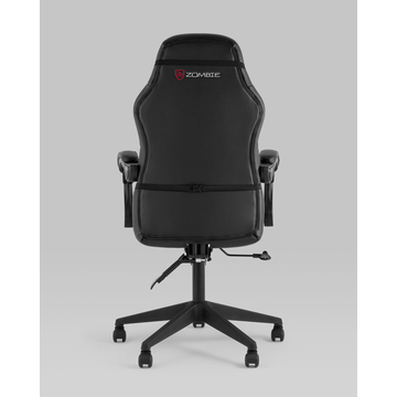 Кресло игровое Zombie Defender черный/белый эко.кожа крестовина пластик