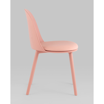 Стул Fog с подушкой пластик пыльно-розовый