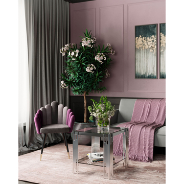 Кресло Камелия серый