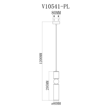 Светильник подвесной Moderli V10541-PL Salem