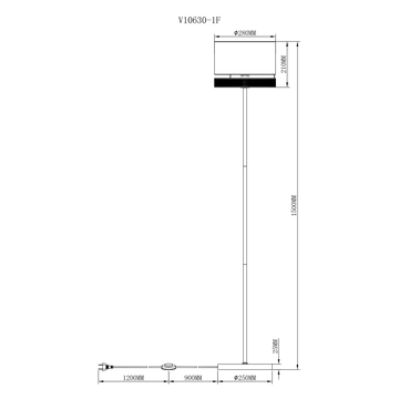 Торшер Moderli V10630-1F Gela