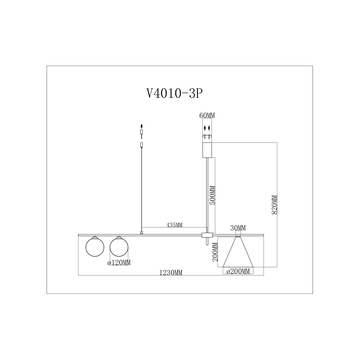 Подвесной светильник Moderli V4010-3P Holly