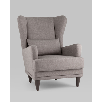 Кресло Скотт рогожка серый