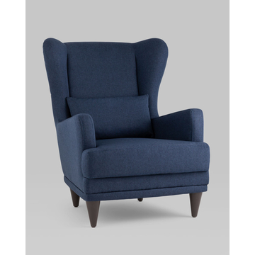 Кресло Скотт рогожка синий