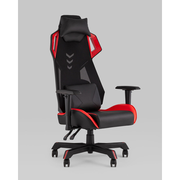 Кресло спортивное TopChairs Рэтчэт красный с высокой спинкой