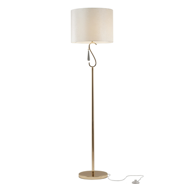 Торшер Moderli V10557-1F Caramel с абажуром из ткани в классическом стиле