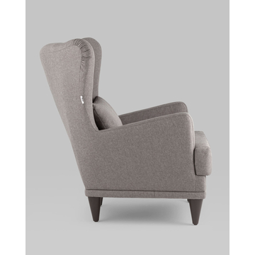 Кресло Скотт рогожка серый