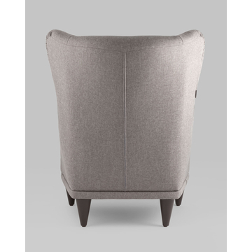 Кресло Скотт рогожка серый