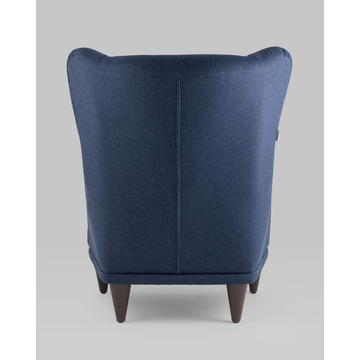 Кресло Скотт рогожка синий