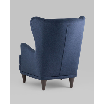 Кресло Скотт рогожка синий