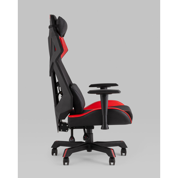 Кресло спортивное TopChairs Рэтчэт красный с высокой спинкой