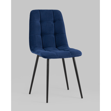 Стул Oliver велюр тёмно-синий 4 шт