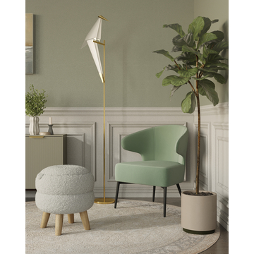 Светодиодный торшер с птичкой Moderli V3074-1FL origami Birds 1*LED*6W