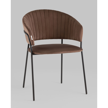 Стул Бруно велюр коричневый