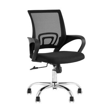 Кресло офисное TopChairs Simple New черный спинка сетка