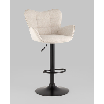 Барное кресло Гранд серо-бежевый с подлокотниками