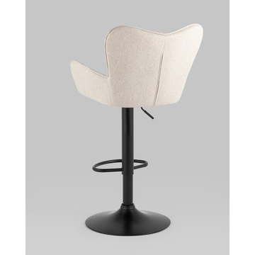 Барное кресло Гранд серо-бежевый с подлокотниками