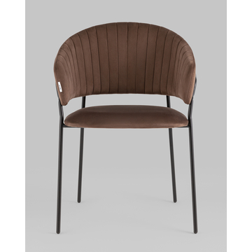 Стул Бруно велюр коричневый