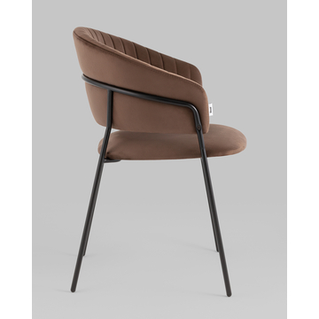 Стул Бруно велюр коричневый