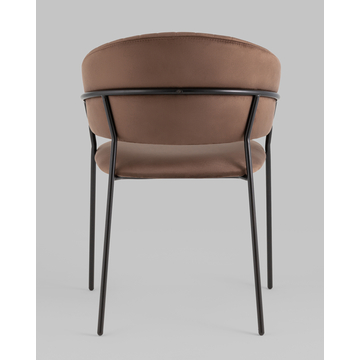 Стул Бруно велюр коричневый