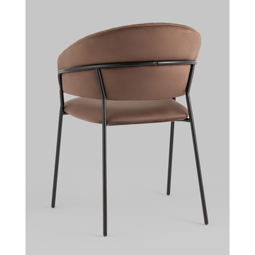 Стул Бруно велюр коричневый