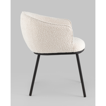 Стул Дон бежевый букле черные ножки