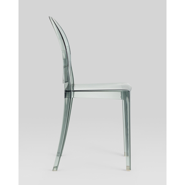 Стул Victoria Ghost NEW серый прозрачный пластик