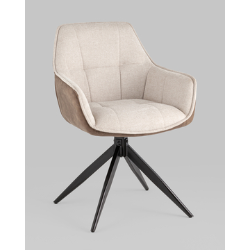 Стул обеденный Alba бежевый спинка экокожа