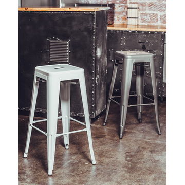 Табурет барный TOLIX серебристый матовый 4 шт