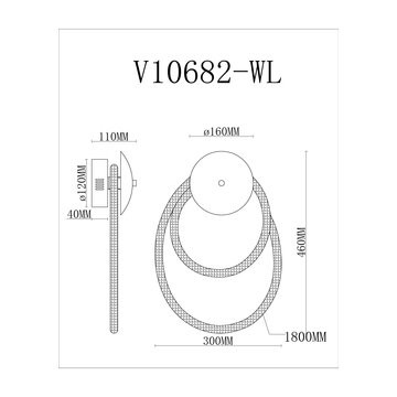 Светильник настенный светодиодный Moderli V10682-WL True