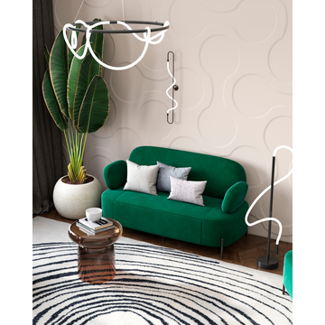 Диван Кэнди велюр зелёный