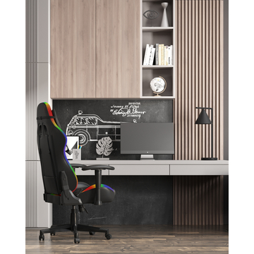 Кресло спортивное с подсветкой TopChairs GMM-080 черный