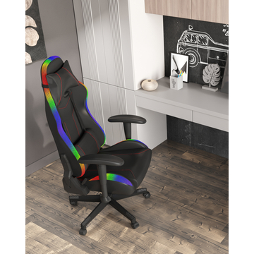 Кресло спортивное с подсветкой TopChairs GMM-080 черный