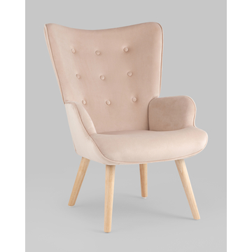 Кресло Хью велюр бежевый