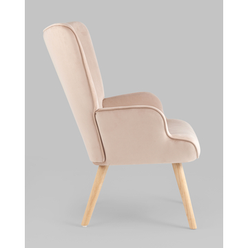 Кресло Хью велюр бежевый