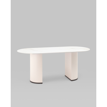 Стол обеденный овальный Opera 180х90 белый