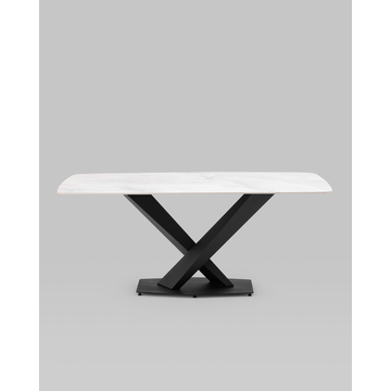 Стол обеденный Belle 180х90 белый мрамор